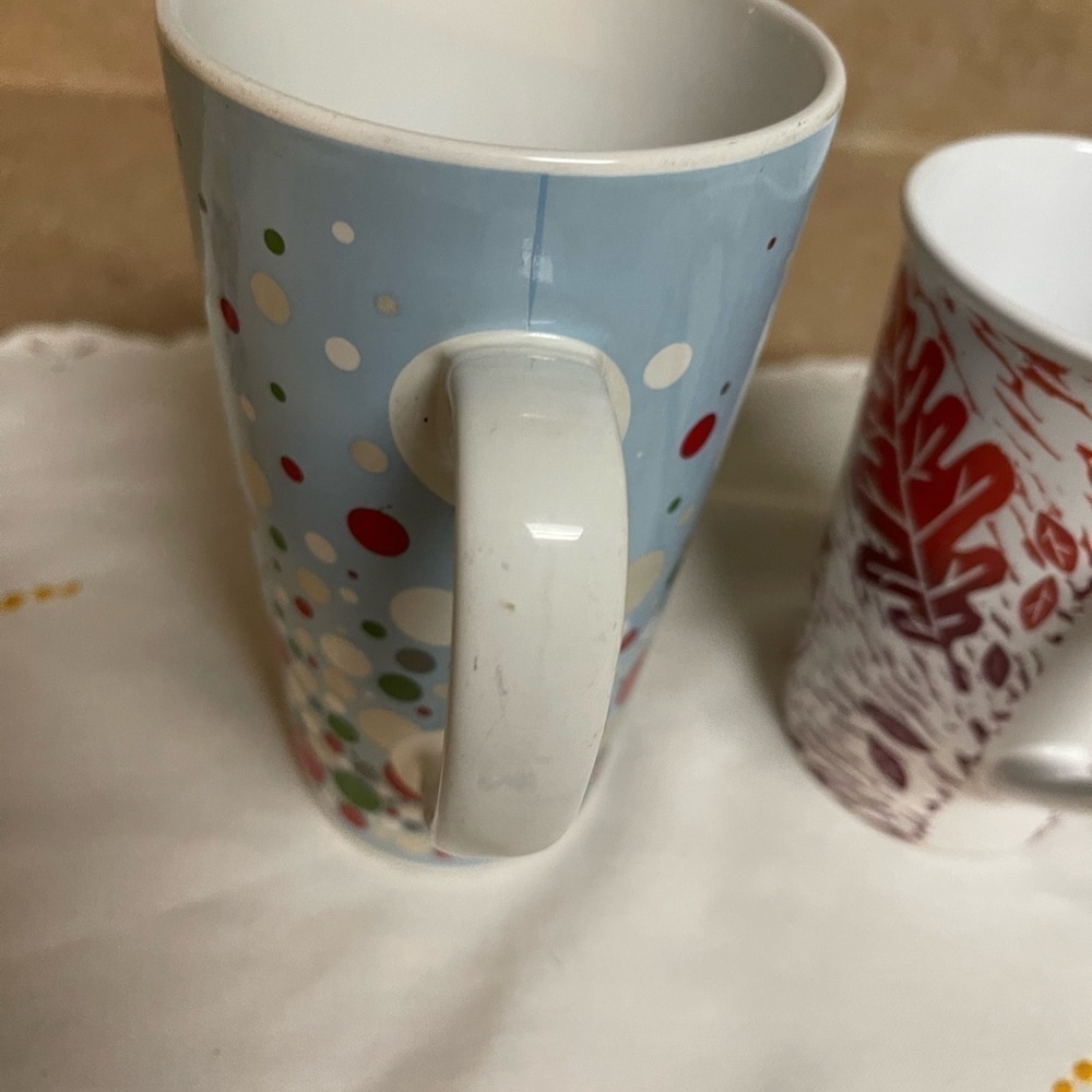 Lot of 2 STARBUCKS Holiday Coffee Mugs Thanksgiving Christmas. - Picture 7 of 9